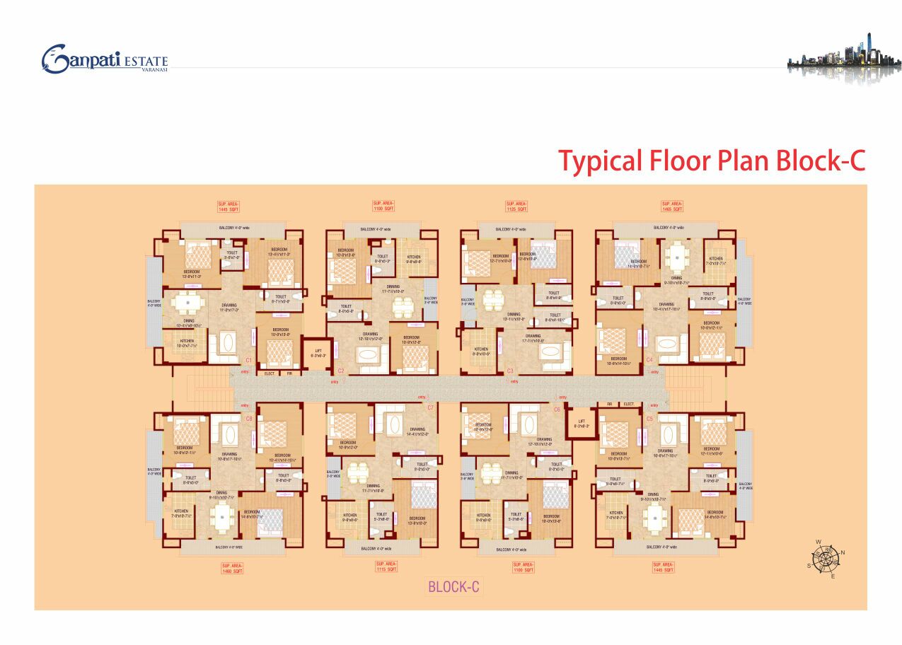 Ganpati estate- ramnagar, varanasi 5 typical floor plan ganpati estate